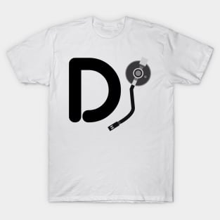 Dj Disc Jockey Turntable Arm Design Music Inspired T-Shirt